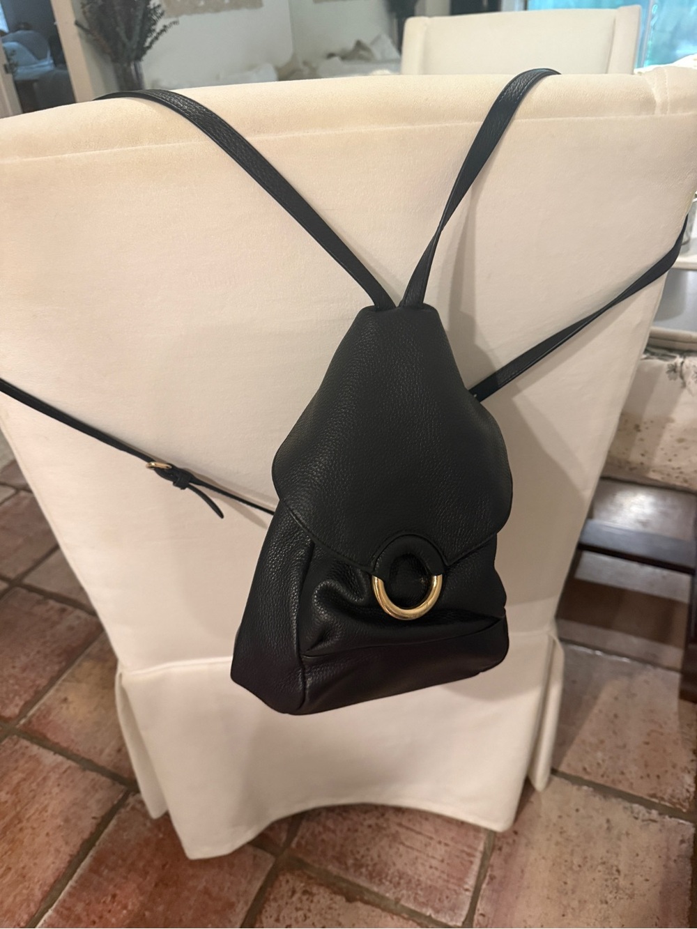 Vince Camuto Convertible Leather Backpack / Shoulder Bag